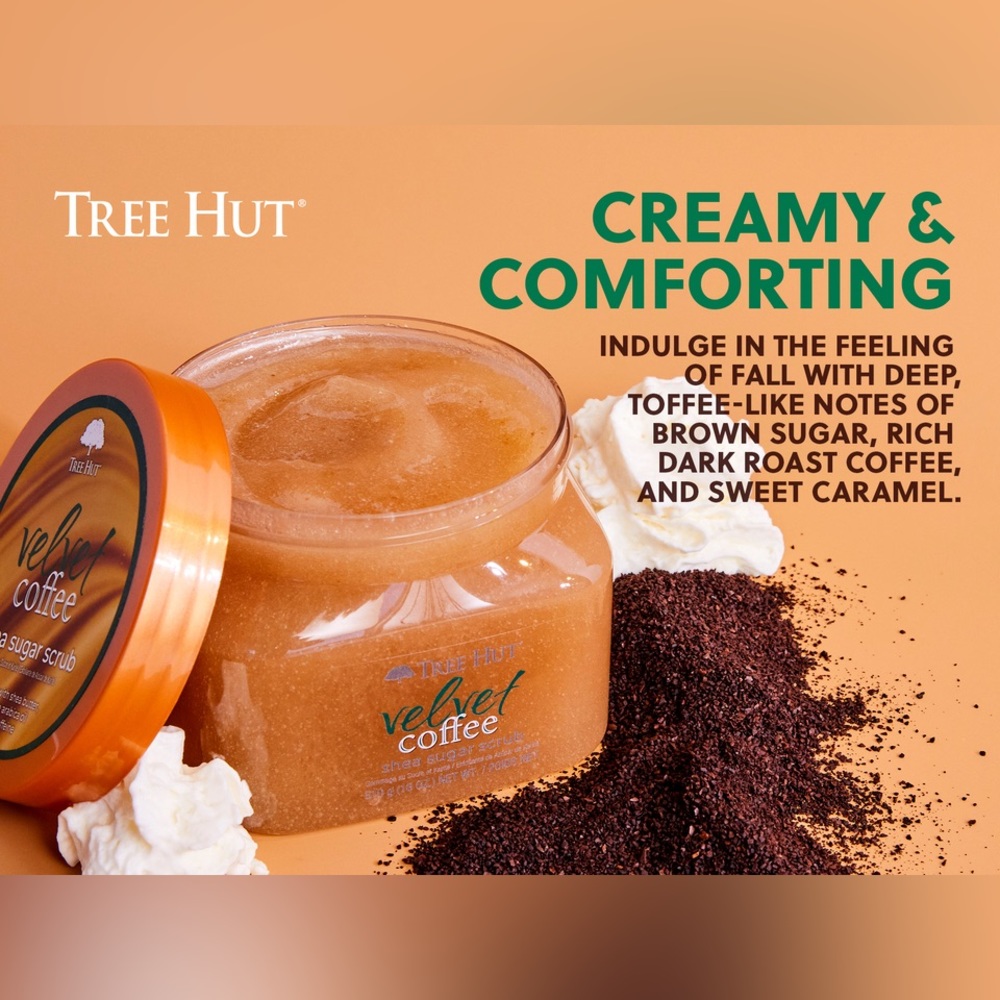 2 Tree Hut Velvet Coffee Shea Sugar Scrubs - Picture 3 of 4